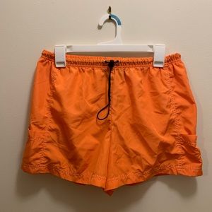 Orange Y2K E Sport shorts